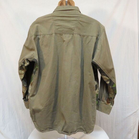 Progear by Wrangler Shooting Shirt Camo Shoulder Pad Brown Size XL 17-17 1/2 - Picture 3 of 5